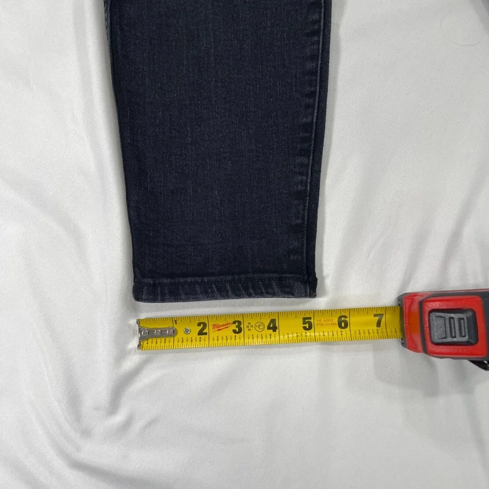 Spanx High Rise Skinny Ankle Jeans Women XL Black Pull On Stretch Tapered 20278R